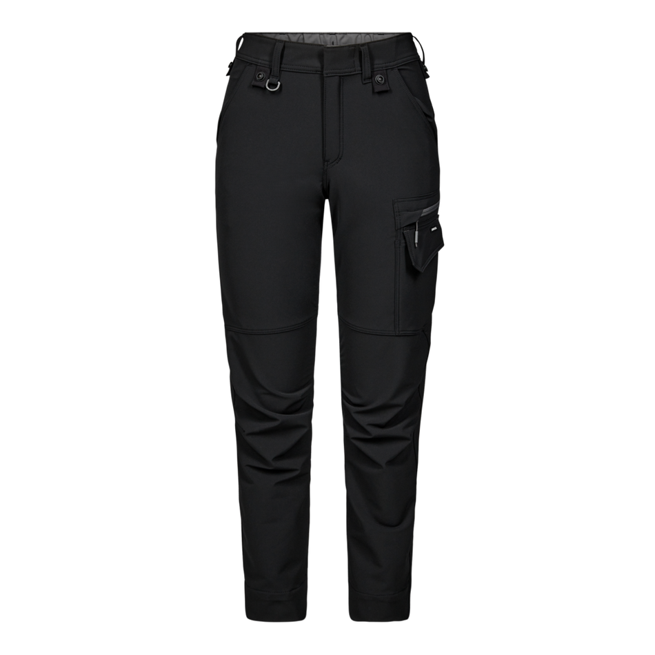 Entire Damen Servicehose m/ 4-Wege Stretch Schwarz/Anthrazit Grau