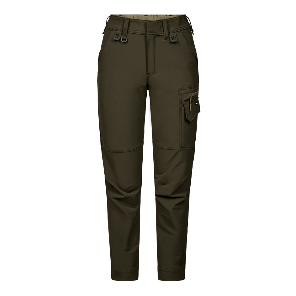 Entire Damen Servicehose m/ 4-Wege Stretch Forest Green/Schwarz