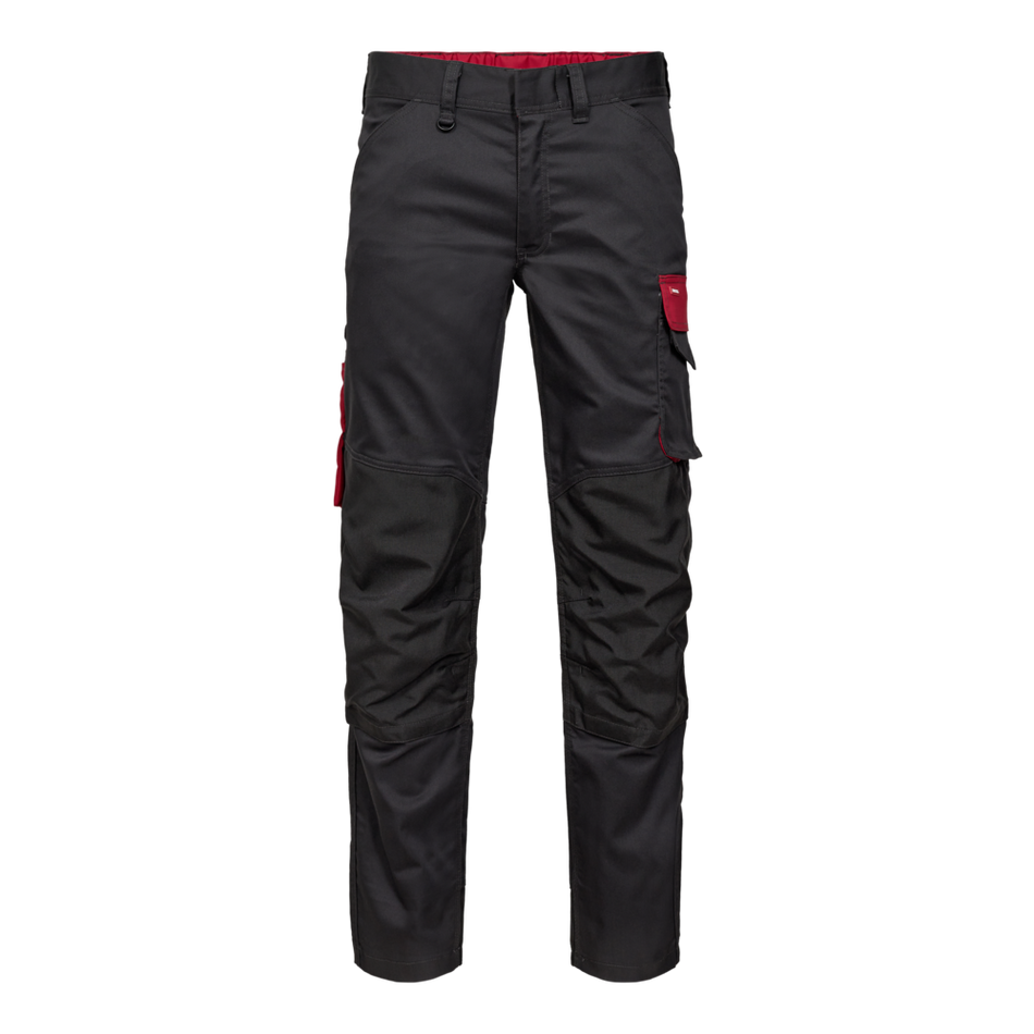 Galaxy Arbeitshose mit Stretch Anthrazit Grau/Tomato Red