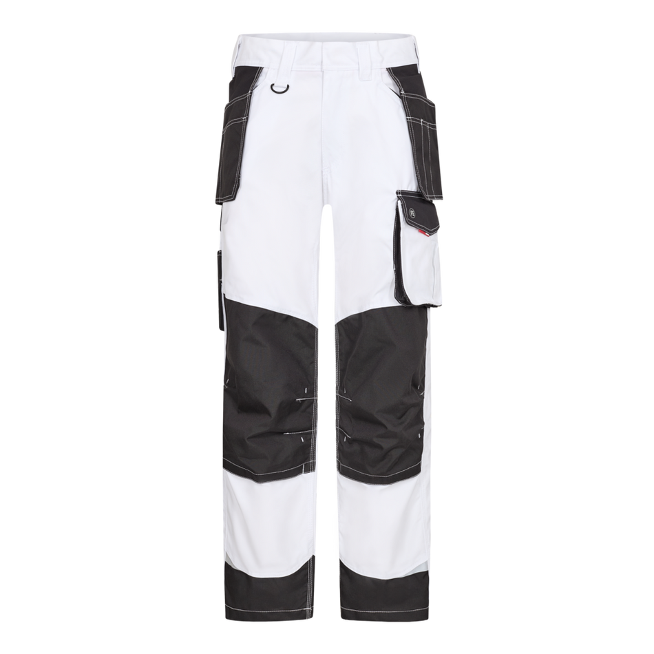 Galaxy Arbeitshose M/Holster. Weiss/Anthrazit Grau