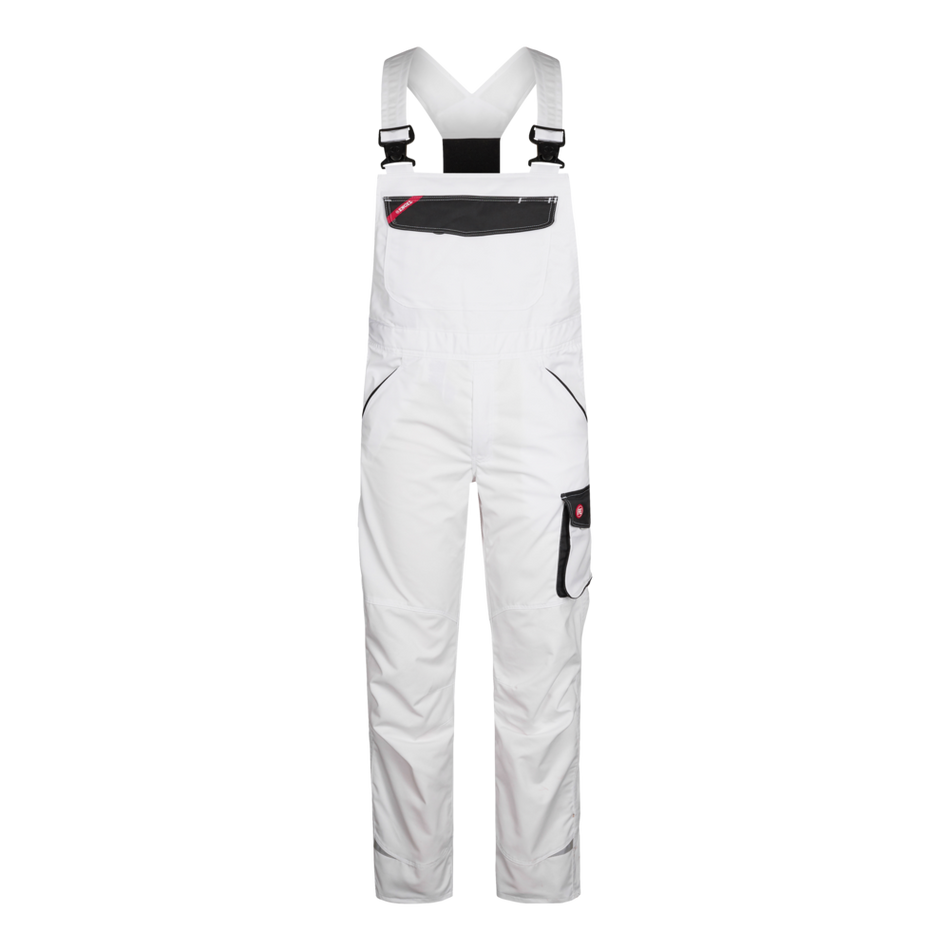 Galaxy Light Latzhose Weiss/Anthrazit Grau