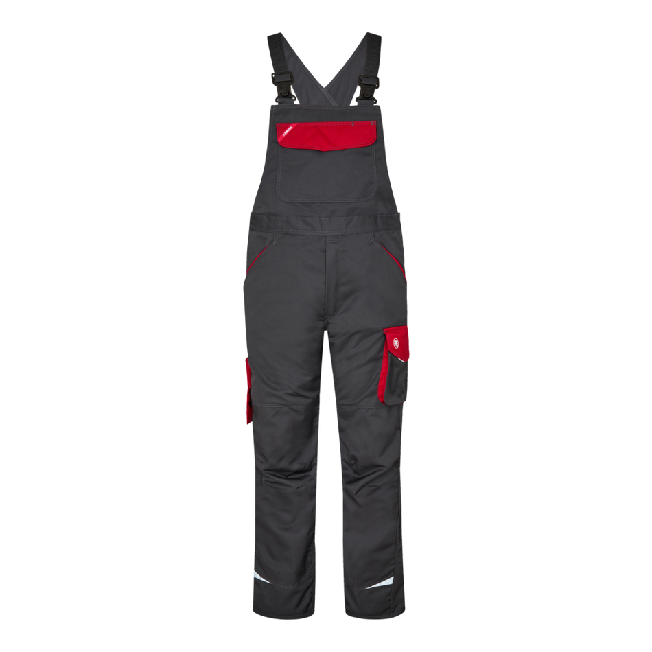 Galaxy Light Latzhose Anthrazit Grau/Tomato Red