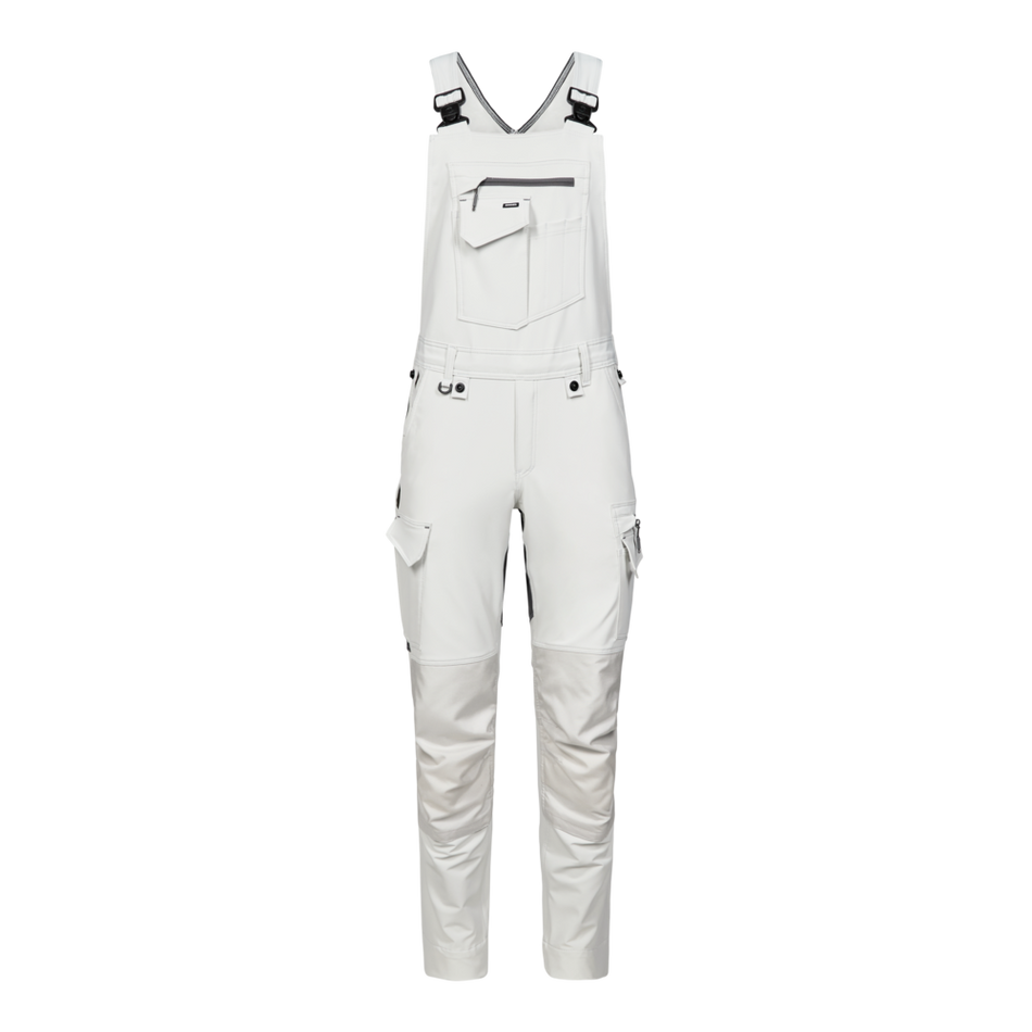 Entire Latzhose m/ 4-Wege-Stretch Bone White/Anthracite grey