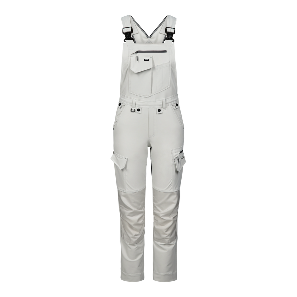 Entire Damen Latzhose 4-Wege-Stretch Bone White/Anthracite grey