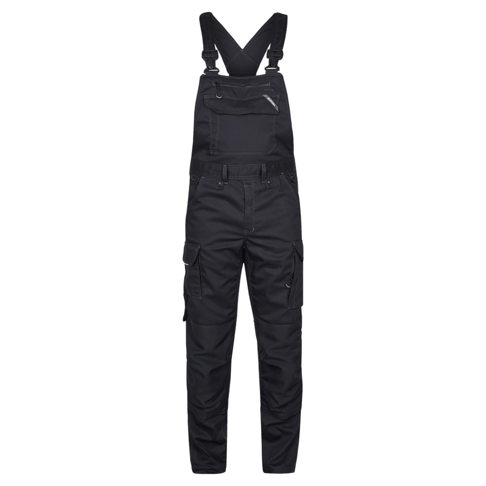 X-treme H/Latzhose Aus Stretch Schwarz