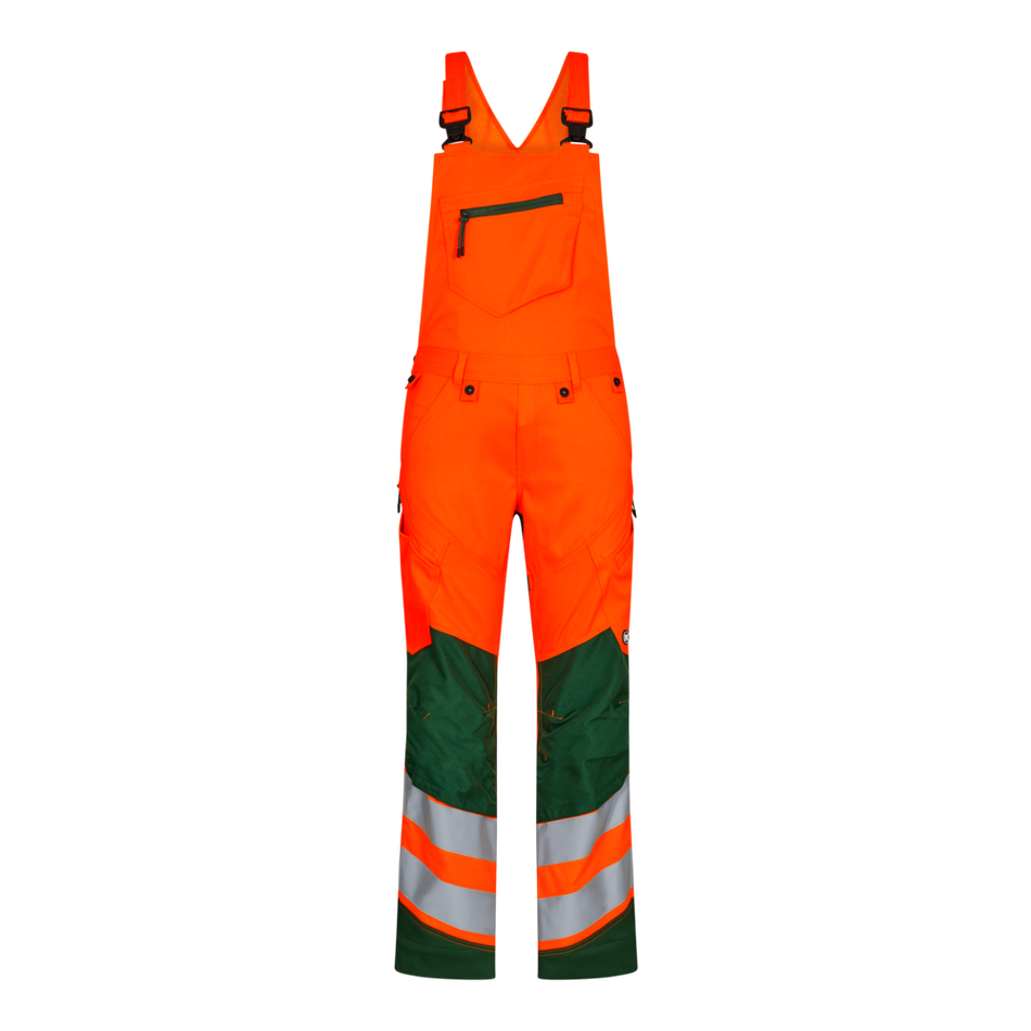 Safety Latzhose Orange/Grün