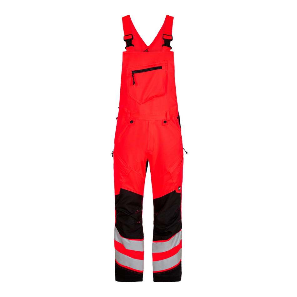 Safety Latzhose Rot/Schwarz