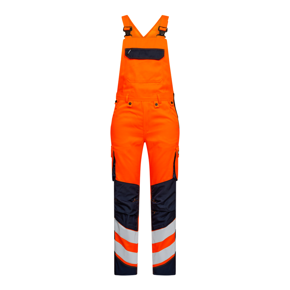 Safety Light Latzhose Orange/Blue ink