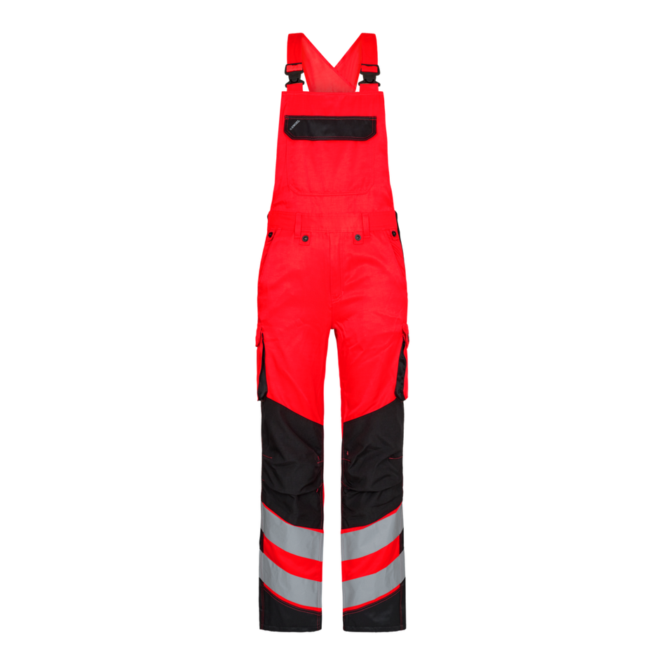 Safety Light Latzhose Rot/Schwarz