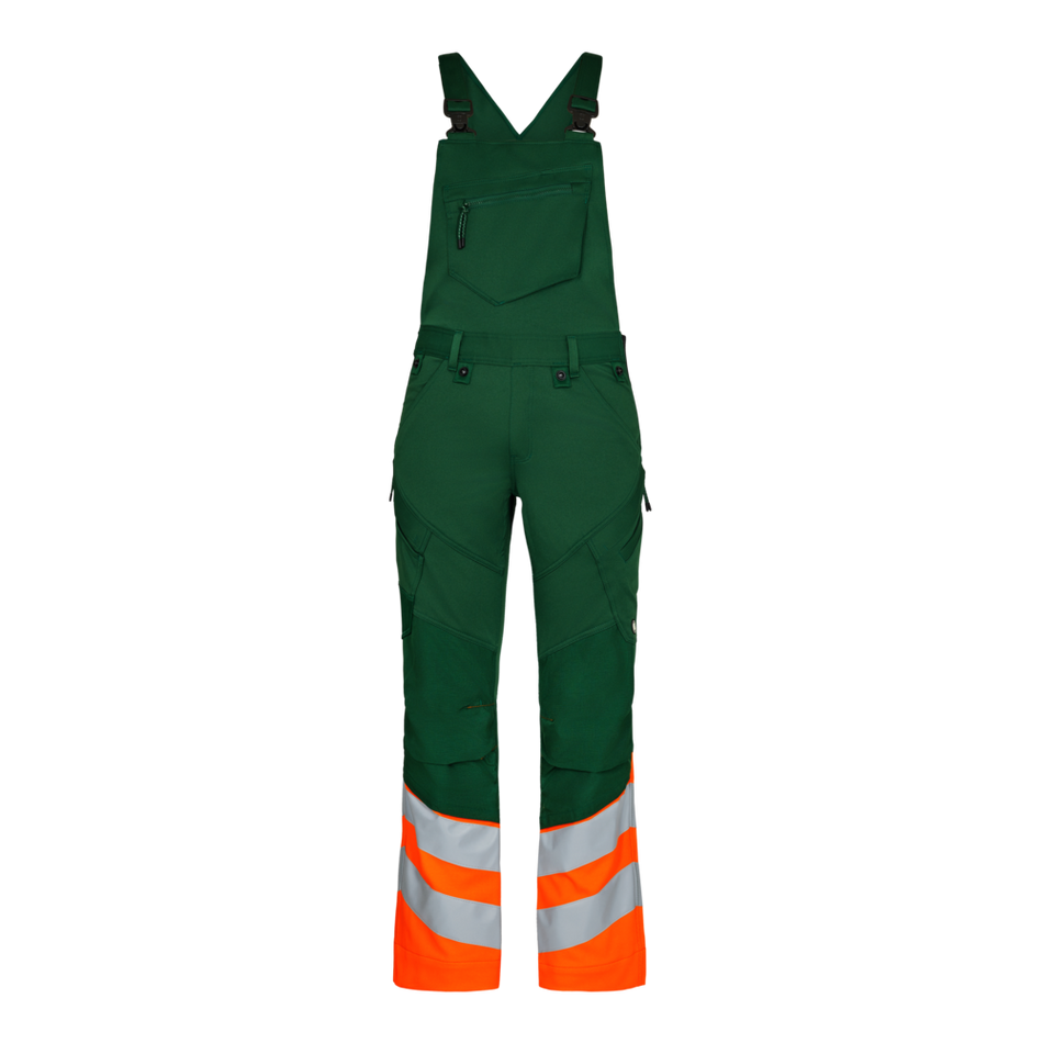 Safety Latzhose Grün/Orange