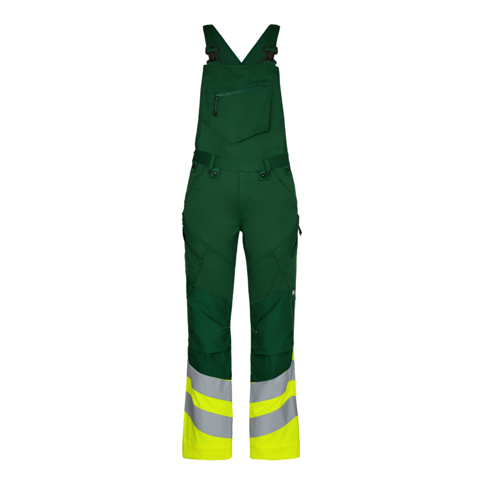 Safety Latzhose Green/Hivis yellow