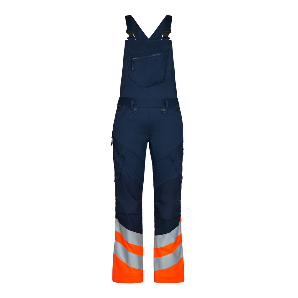 Safety Latzhose Blue Ink/Orange