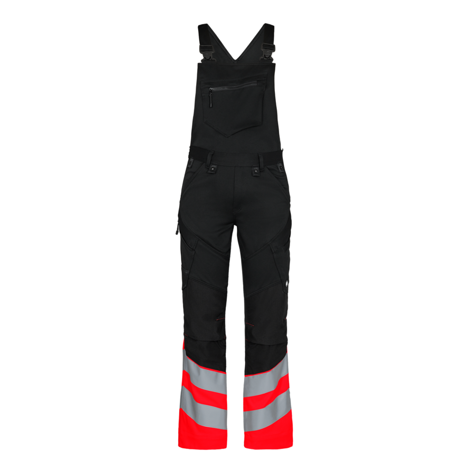 Safety Latzhose Schwarz/Rot