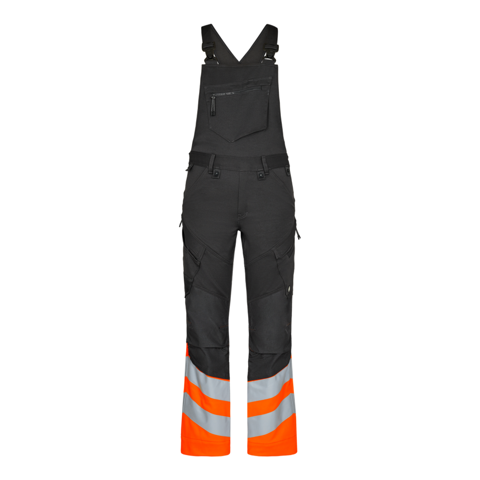 Safety Latzhose Anthrazit Grau/Orange