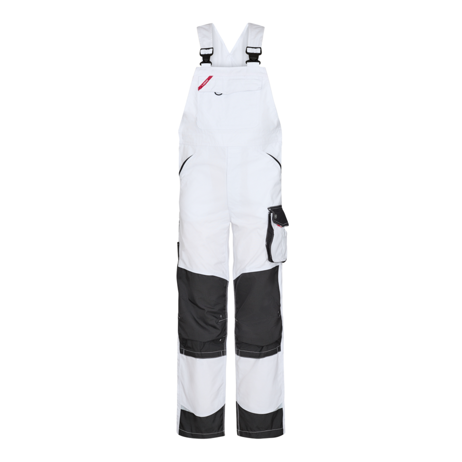 Galaxy Latzhose Weiss/Anthrazit Grau