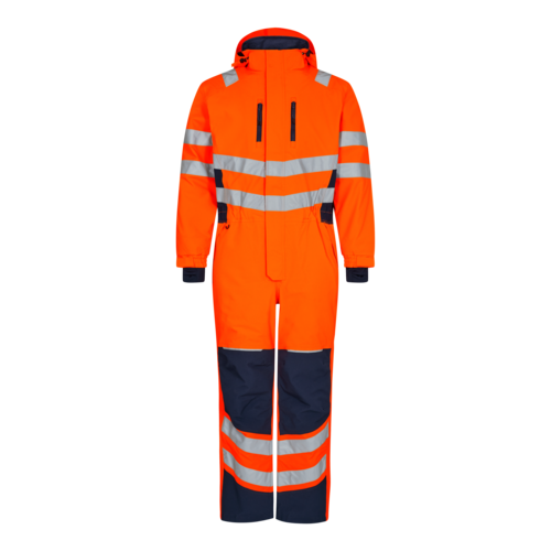 Safety Winteroverall Orange/Blue ink