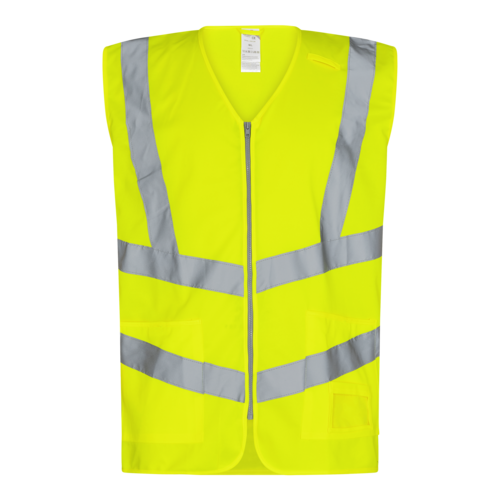 Safety Verkehrsweste m/Taschen Gelb