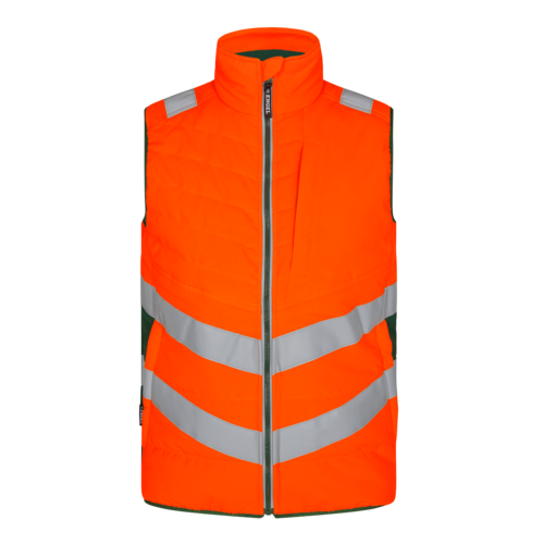 Safety Steppweste Orange/Grün