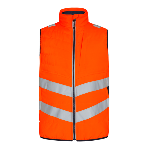 Safety Steppweste Orange/Blue ink