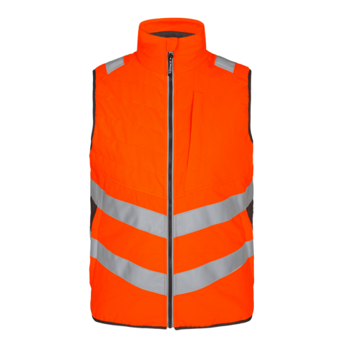 Safety Steppweste Orange/Anthrazit Grau