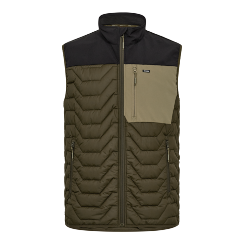 Entire Steppweste Forest Green/Schwarz