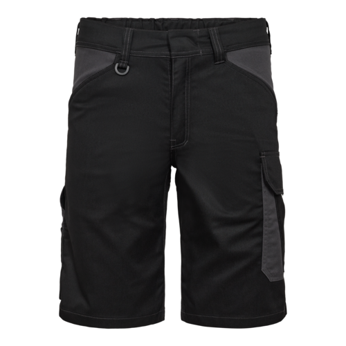 Venture Shorts m/verdecktem Knopf Schwarz/Anthrazit Grau