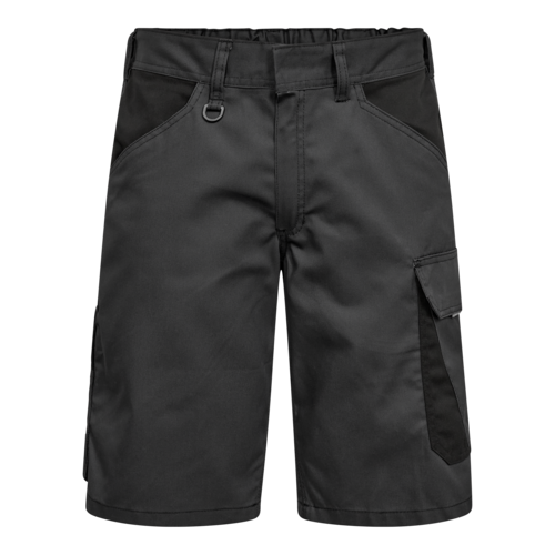 Venture Shorts m/verdecktem Knopf Anthrazitgrau/Schwarz