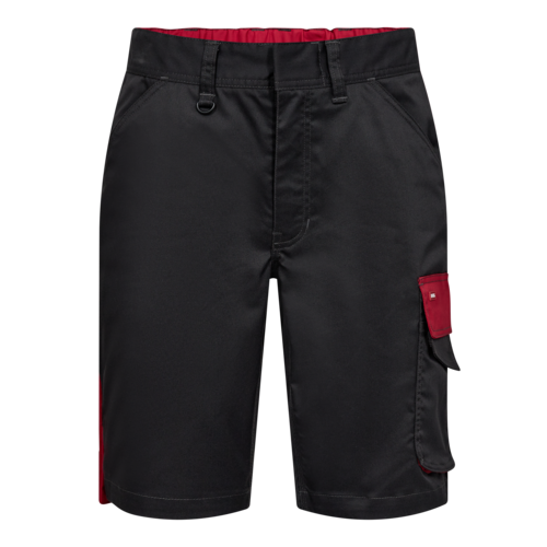 Galaxy Arbeitsshorts mit Stretch Anthrazit Grau/Tomato Red