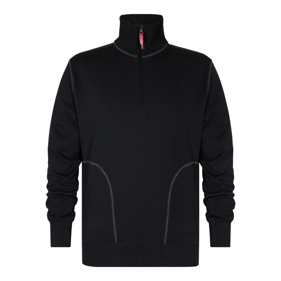 Extend Sweatshirt mit hohem Kragen Schwarz