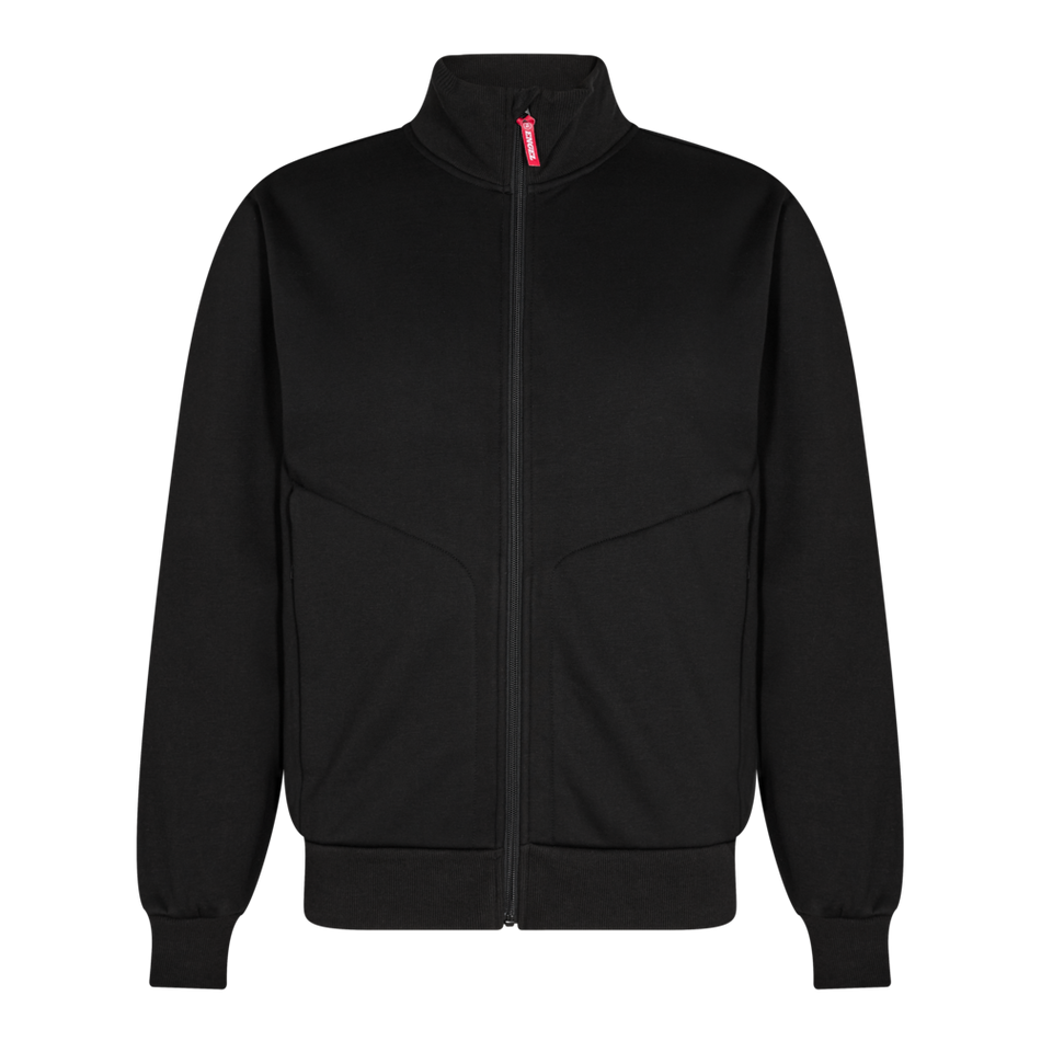 Extend Sweat-Jacke mit hohem Kragen Schwarz