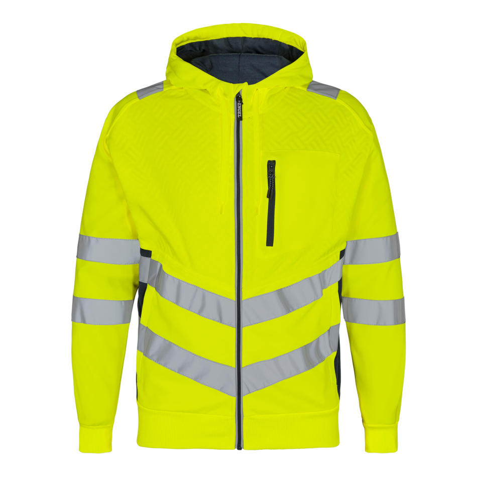 Safety Sweatcardigan Gelb/Blue Ink