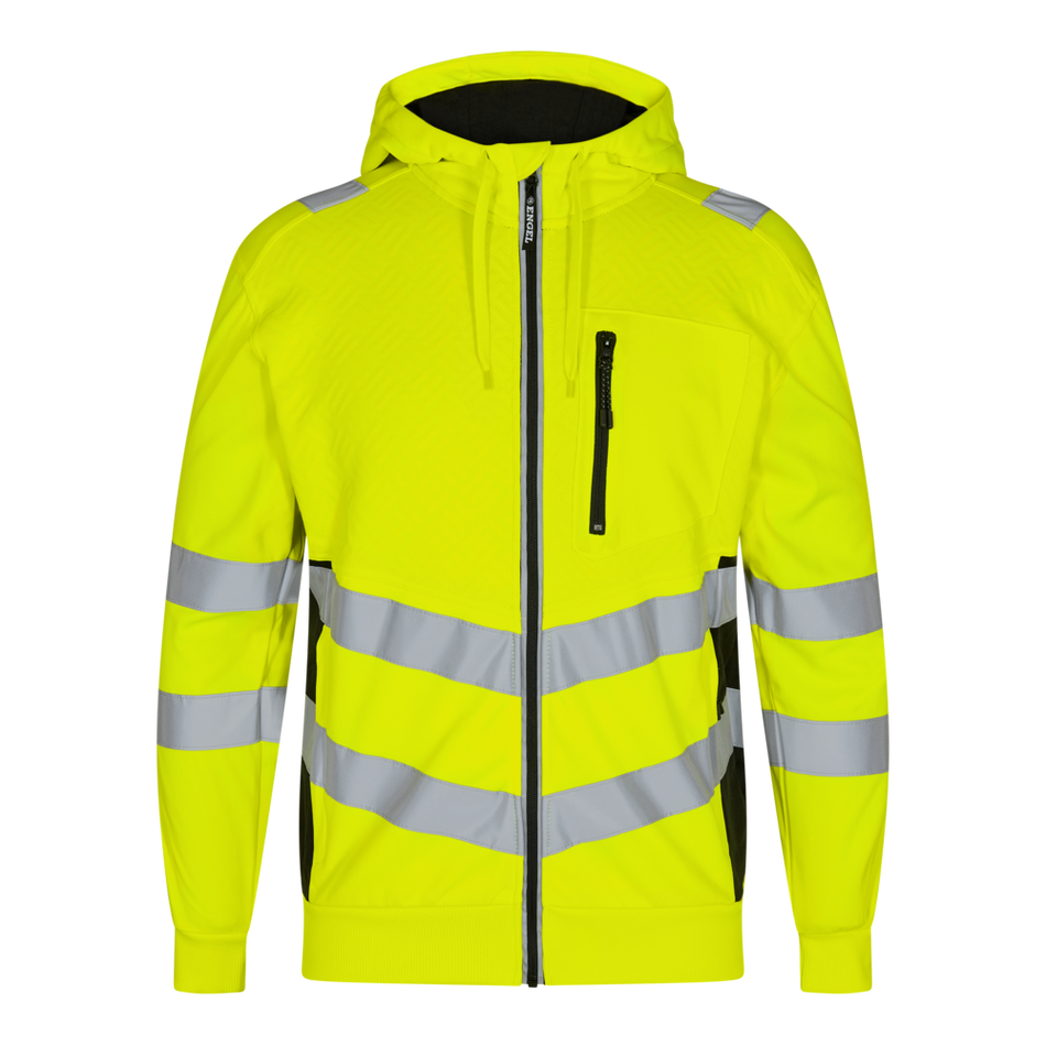 Safety Sweatcardigan Gelb/Schwarz