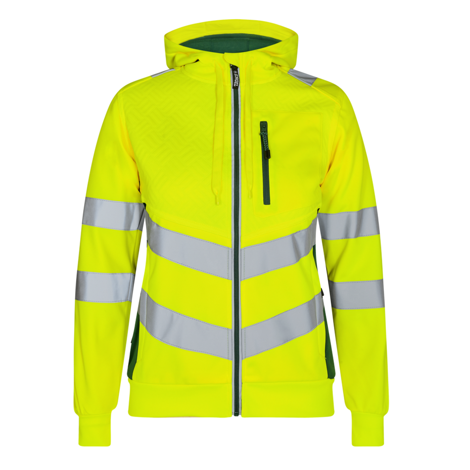 Safety Damen Sweat cardigan Gelb/Grün