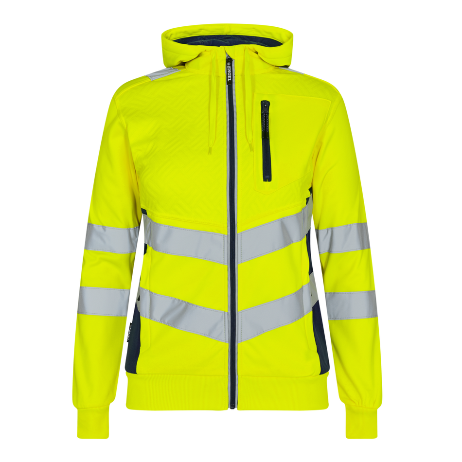 Safety Damen Sweat cardigan Gelb/Blue Ink