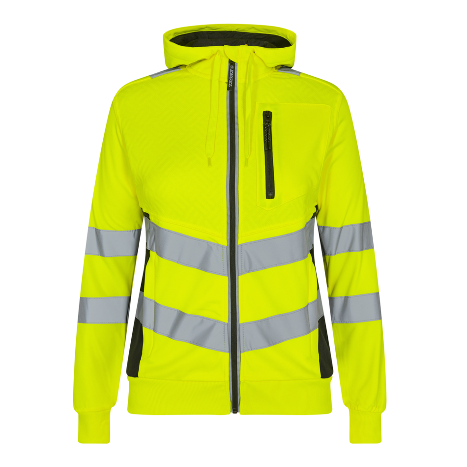 Safety Damen Sweat cardigan Gelb/Schwarz