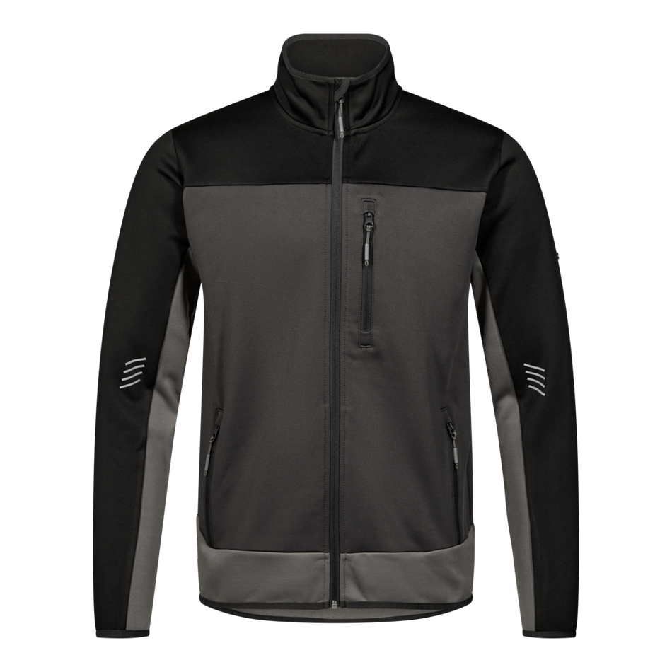 Entire Midlayer-Cardigan Anthrazitgrau/Schwarz