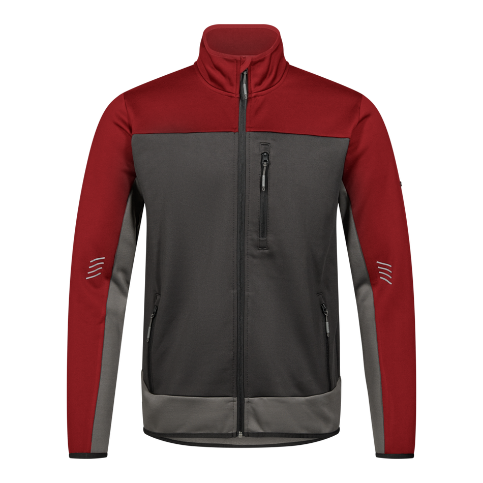 Entire Midlayer-Cardigan Anthracite grey/Flame