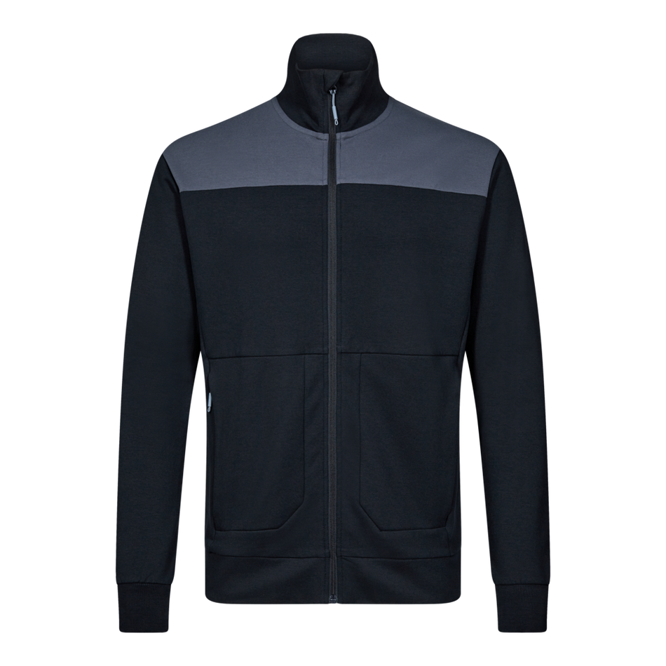 Entire Sweatshirt mit Kragen Deep Blue/Dark Sea
