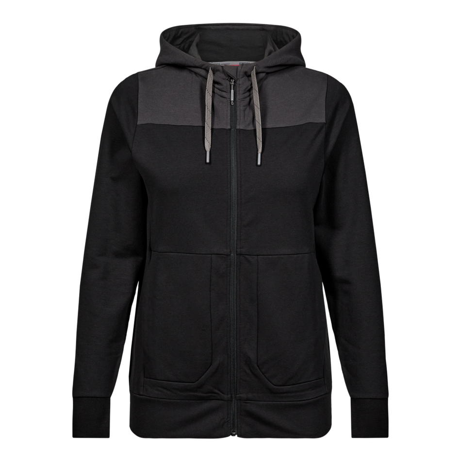 Entire Damen Sweatshirt mit Kapuze Schwarz/Anthrazit Grau