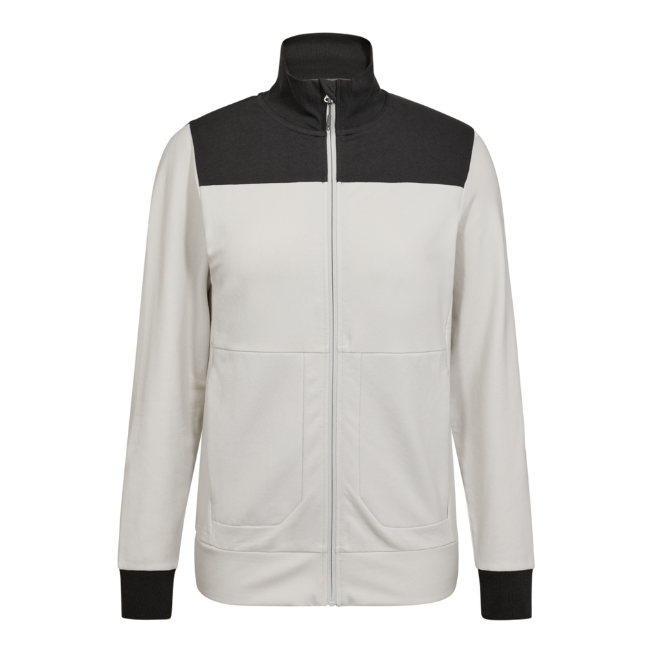 Entire Damen Sweatshirt mit Kragen Bone White/Anthracite grey