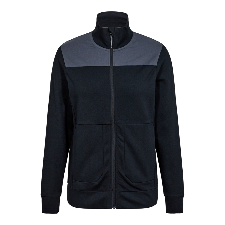 Entire Damen Sweatshirt mit Kragen Deep Blue/Dark Sea