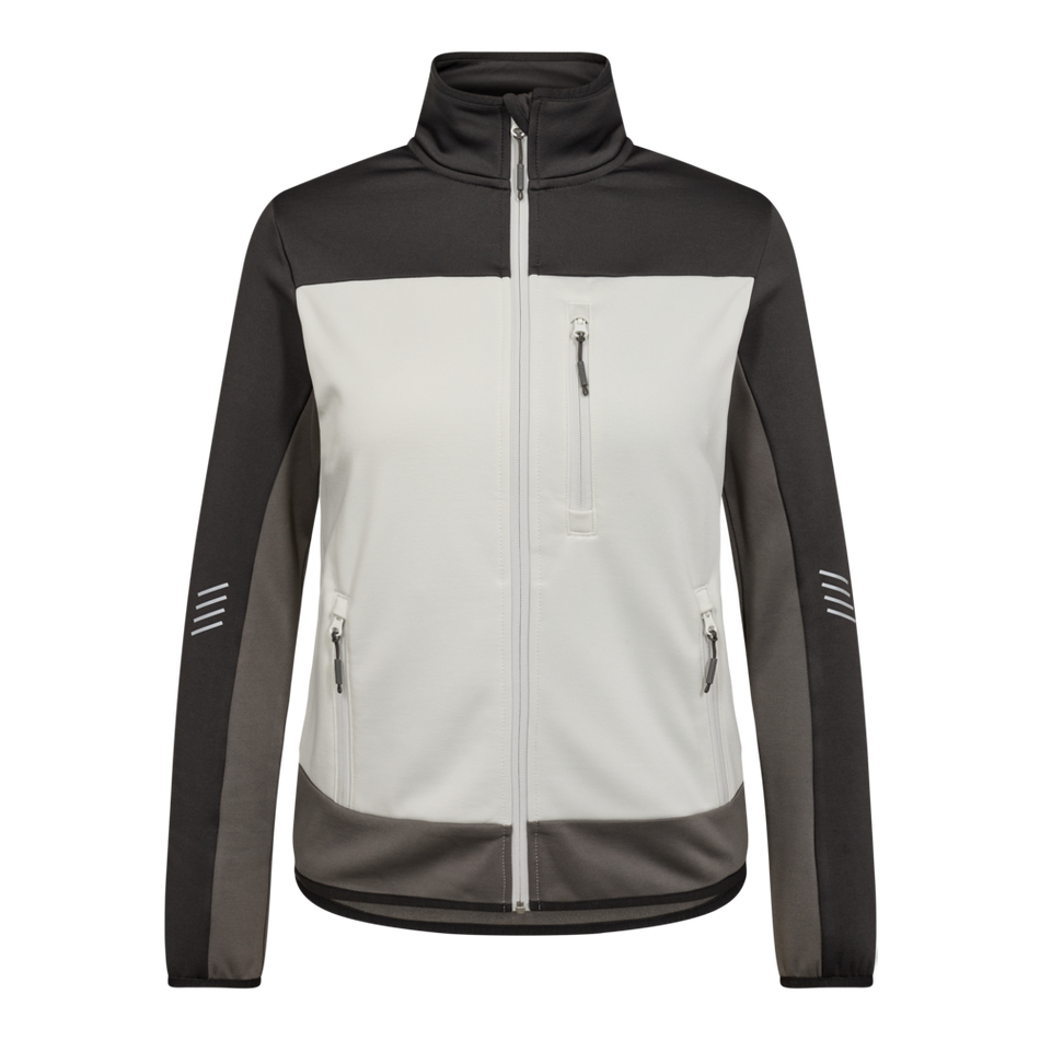 Entire Damen Midlayer-Cardigan Bone White/Anthracite grey