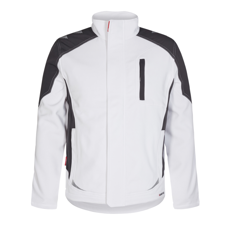 Galaxy Softshell-Jacke Weiss/Anthrazit Grau