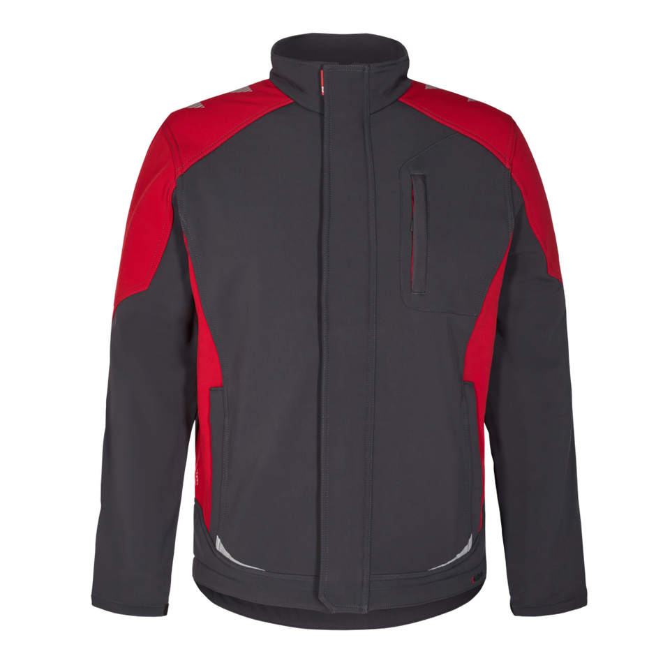 Galaxy Softshell-Jacke Anthrazit Grau/Tomato Red