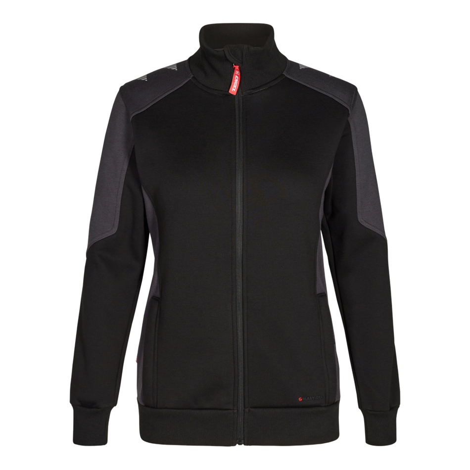 Galaxy Damen-Cardigan Schwarz/Anthrazit Grau