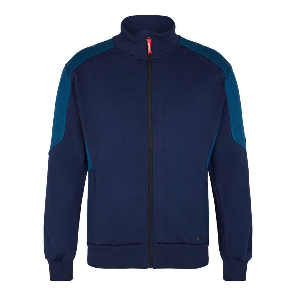 Galaxy Sweat Cardigan M/Kragen Blue Ink/Dark Petrol