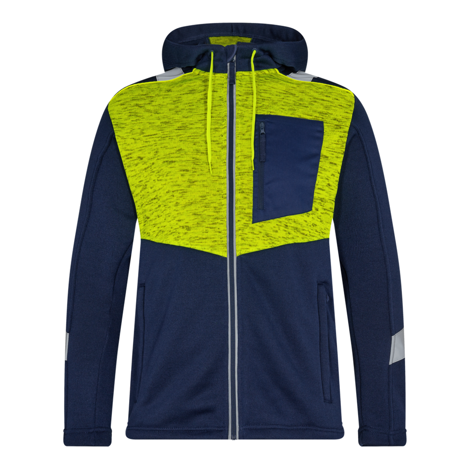 Cargo Strickcardigan Blue Ink/Gelb