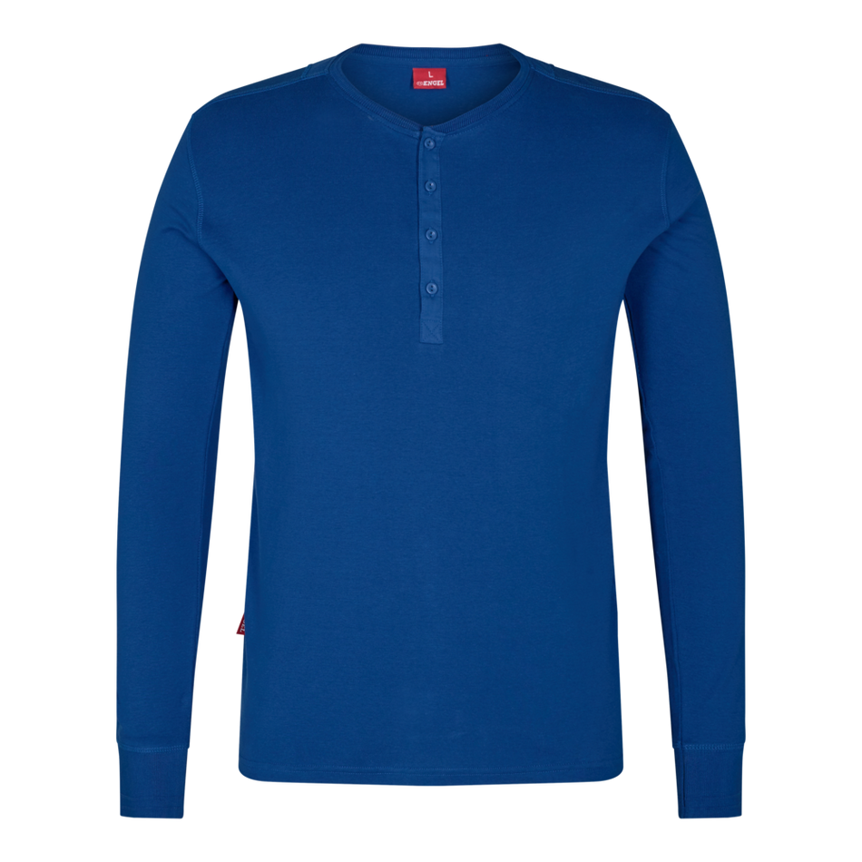 Extend Grandad langarm-Shirt Surfer Blue