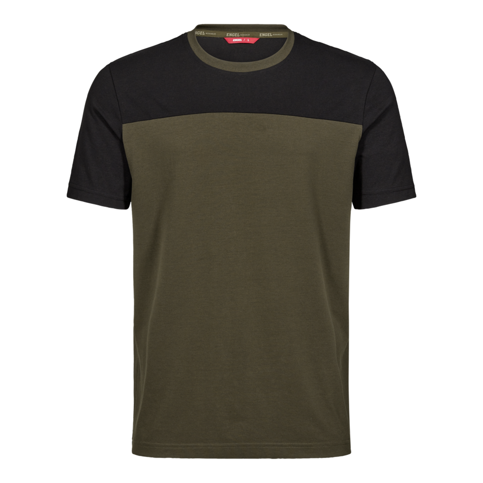 Entire T-shirt Forest Green/Schwarz