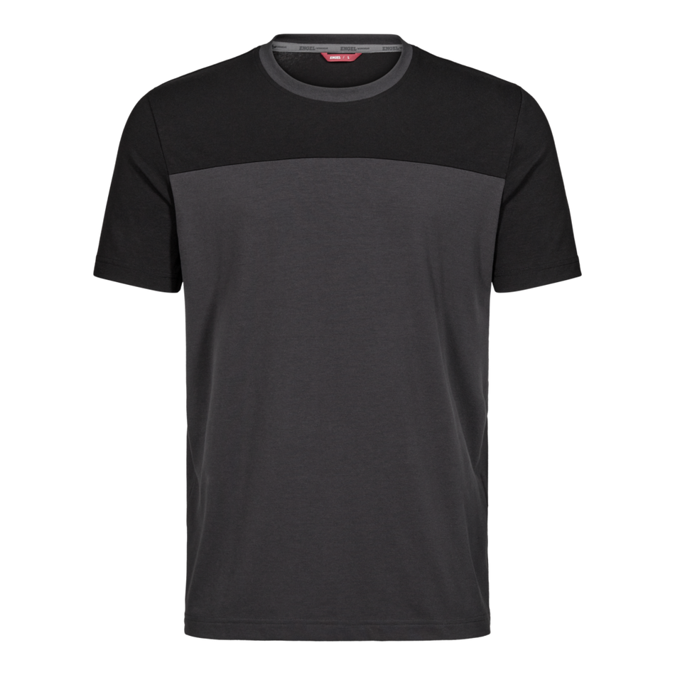 Entire T-shirt Anthrazitgrau/Schwarz
